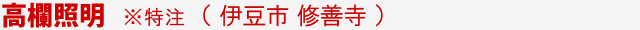 橋の高欄照明※特注モデル(伊豆市修善寺)