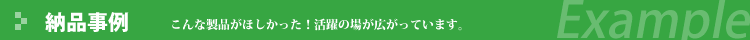 納品事例