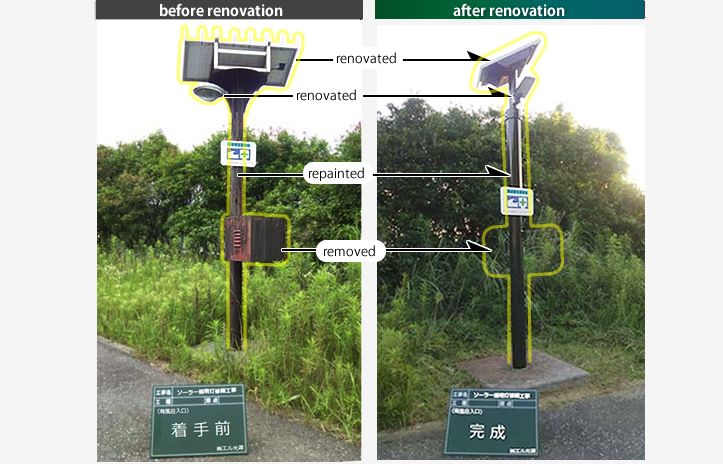 Renovation Case4:We can renovate lights with nonstandard shapes as well! -2